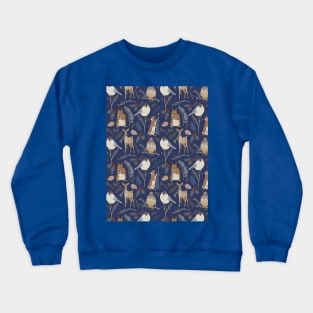 Winter animals dark Crewneck Sweatshirt